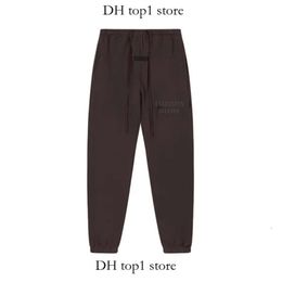 Essentialspants Designer Sweatpants Mens Women Pants Trousers Loose Jet Black Elongated Drawstrings Elastic Ankle Hem Side Seam Pockets Sweatpant Essencial 464