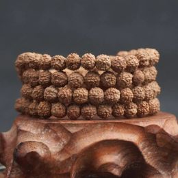 Strands New Arrival Natural Rudraksha Japan Mala 108 Bead Hindu Prayer Meditation Buddhist for Meditation Practise Bracelet Jewellery Gift