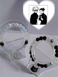 Strands Gojo & Geto Stacy Matching Couple Beaded Bracelets,Y2k Aesthetics Gift,Gift For Her,Gift For Him