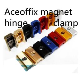 Parts aceoffix 1 pair Folding Bike hinge clamp plate with magnet hinge lever Magnet c Aluminium alloy for brompton