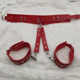 Necklaces New Vintage Goth Red Faux Leather Collar Big Necklace Set Sexy Gothic Harness Harajuku Punk Statement Choker For Women