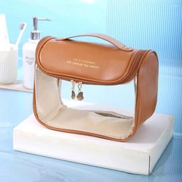 Storage Bags Clear Wash Bag Makeup Pouch Large Capacity Waterproof Women Hanging Toiletry Cosmetic Organiser Travel Supplies