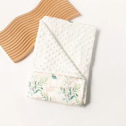 sets Newborn Swaddlle Blanket Muslin Flannel Stroller Blankets for Baby Items Floral Print Bedding Comforter Bed Cover Infant Bubbles