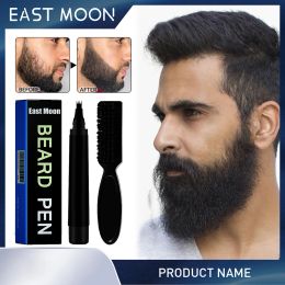 Shampoo&Conditioner Men Beard Hair Filler Pen with Brush Male Waterproof Hair Repair Moustache Enhancer Growth Pencil Shaping Tool Kit Drop Shipping