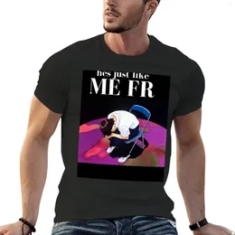 Men's Tank Tops Hes Just Like Me Fr Shinji T-Shirt Sports Fan T-shirts Tees Boys T Shirts Mens Tall