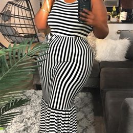 LW Plus Size Striped Bodycon Cami Dress Summer Sleeveless Dress Womens Tank Top Bodycon Mini Club Dress Dresses maxi dress 240423