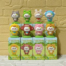 Blind box Cute Zoo Party Cat Blind Box Action Figure Toys Surprise Dolls Fans Adult Children Toy Gift Y240422