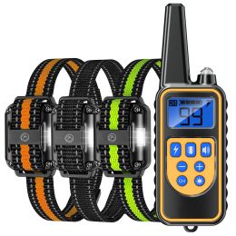 Collars Smart Dog Shock Collar, Dog Training Collar with Remote, Waterproof Shock Collar for Large Medium Small Dogs, Training Collar fo