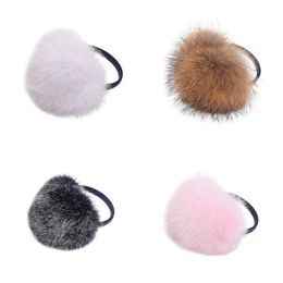 100% Muffs Real Fox Fur Fluffy Earmuffs Cute Autumn and Winter to Keep Warm Soft Comfortable Unisex Warmers Plush Ear Muff Wholesale 231214 ers