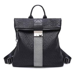 Outdoor Bags Women Fashion Casual Crystal Shoulder Bag Soft Leather Backpack Travel Female Ladies School BlACK For Teenager9380112
