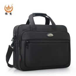 Bags Large capacity briefcase bag Business men14 inch Laptop Notebook Bag canvas Handbags Shoulder Men's Office Bags Oxford Fabric