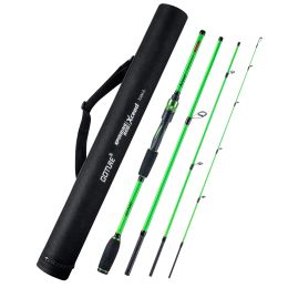 Accessories Goture Xceed Fashion 7 Colour Carbon Fibre Spinning Baitcasting Lure Rod 528g Fast Fishing rod M MH Power Travel Fishing Tackle
