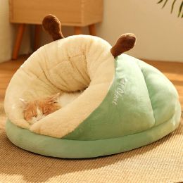 Mats Winter Warm Pet Cat Bed Soft Cosy cat Cave Bed Cat House Nest Puppy Bed for Small Dogs Cats Cat Sleep Bag Pet Supplies