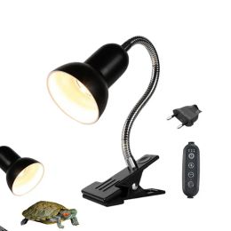 Lighting UVA/UVB E27 Pet Reptile Aquarium Heat Lamp Clipon Bulb Adjustable Holder Tortoises UV Heating Lamp Kit For Lizards Turtle