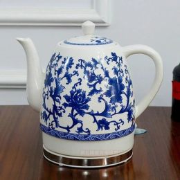 Kettles Ceramic Electric Kettle Porcelain Kettle Blue and White Porcelain Foam Teapot Daily Kungfu Teapot Electric Tea Kettle