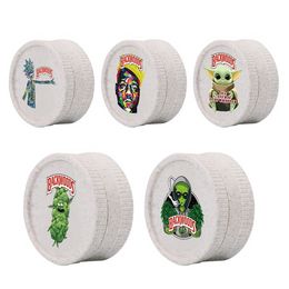 Smoking Accessories wee herb grinder 2 layer plastic smoke grinders Degradable plastic Can be customized 40mm for bongs