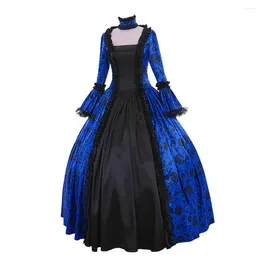 Casual Dresses Lady Victorian Swing Medieval Vintage Plus Size Court Ball Gown 1900s Women Vampire Halloween Party Cosplay Costume