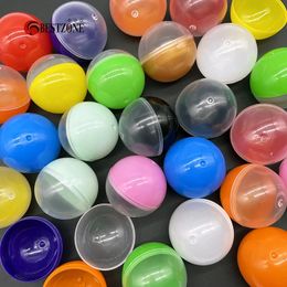 50Pcs 45MM 1.77Inch Toy Capsule Surprise Ball Half Transparent Soft Empty Baby Kid Grasping Round Twisting For Vending Machine 240422