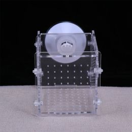 Tanks 2 Pcs Aquarium Fish Breeding Isolation Box Baby Fish Incubator Hatch Breeder Isolation Cage House Aquatic Pet Supplies for Fish