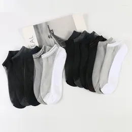 Men's Socks DONG AI Crystal Silk Summer Men Elastic Short Wear-Resistant Bottom Breathable Male Ankle Sock Transparent Thin Mens