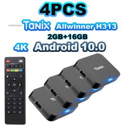 Receivers Tanix TX1 Android 10 TV Box 2.4G WIFI 4K Global Media Player 2PCS 3PCS 4PCS