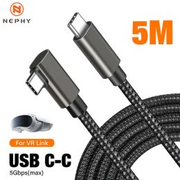 Accessories Link Cable for Oculus Quest 2 USB 3.1 Gen 1 Data Transfer Quick Charge for Pico 4 Neo 3 Accessories VR Type C 5M USB C Cord