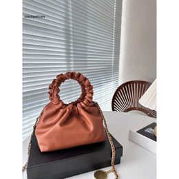 Chanellly CChanel Chanelllies CC Chain Designer Luxury Hardware Fashion and Metal Chain Womens Handbag Cloud Pleated Circular Lines and Highend Leather Mater