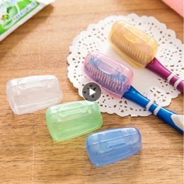 Heads 5 Pcs/Set Portable Travel Toothbrush Head Cover Storage Portable Tooth Brush Holder Covers Toothbrush Protect Box For Travel