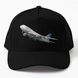 Ball Caps United Airlines 747 Baseball Cap Black Hat Man For The Sun Ladies Men's