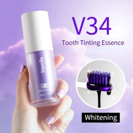 Toothpaste HISMILE V34 Purple Whitening Toothpaste Cleans Oral Cavity Brightens White Teeth Removing Deep Smoke Stains Gingiva Protection