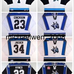 Kob Weng 2017 Customise ECHL Augusta Lynx 1 Peter Hamerlik 23 Mike Erickson 34 Brett Jaeger Mens Womens Kids Embroidery Hockey Jerseys Goalit Cut