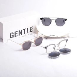 Lenses Gentle Prescription Eyeglasses Alio Optical Clip on Sun Glasses Frame Men Women Reading Blue Light Glasses with Original