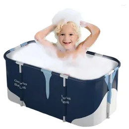 Storage Bags Foldable Shower Tub Thickening Folding Bathtub Efficiently Maintaining & Cold Temperature Soaking Standing Bath For