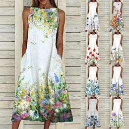 WSIH Direktversorgung Frauenkleidung Sommerkleid floraldruck elegant