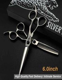 JAGUAR GM49 60 inch 9CR 62HRC Hardness hair scissors cutting thinning mattelight silver with case8515050