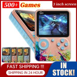 Players NEW G5 Portable Retro Video Games Machine Macaron Colour Matching Double Gamepad LCD Screen 3.0" Screen 500+ Modes for Kids Gifts