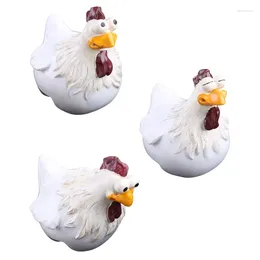 Garden Decorations Resin Rooster Statue Animal Figurine Sculpture Desktop Art Crafts Ornament Dropship