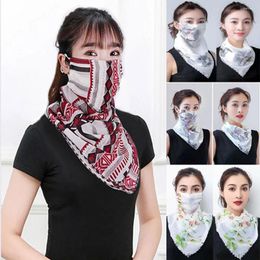 Cycling Caps Outdoor Multi-functional Handkerchief Riding Protective Silk Neck Protection Face Mask Scarf Mouth
