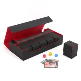 Games Card Deck Storage Box Durable Sturdy TCG OCG Card Storage Trading Card Deck Box for Commander MTG Card Carrying Organiser Case