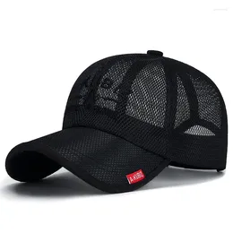 Ball Caps Quick Dry Full Mesh Baseball Cap Men Women Summer Outdoor Sport Sun Visor Hat Breathable Adjustable Snapback Hats Gorras