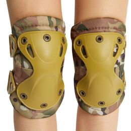 Footwear Camouflage Tactical Knee Pad Elbow Cs Military Protector Army Outdoor Sport Hunting Kneepad Safety Knee Brace Protective Pads