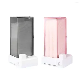 Storage Boxes Automatic Cosmetic Cotton Box Press Type Pad Dispenser Dustproof Makeup Organizer Home Gadgets