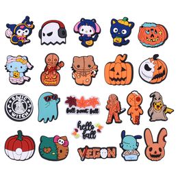 halloween kuromi melody cat Anime charms wholesale childhood memories funny gift cartoon charms shoe accessories pvc decoration buckle soft rubber clog charms