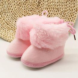 Boots Fashion Baby Girls Winter Warm Shoes Moccasins Booties Soft Soled Keep For Toddler Boys Crib Schoenen