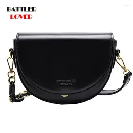 Bag 2024 Trendy Fashion Retro Single Shoulder Messenger High Quality Ladies Casual Atmosphere PU Soft Leather Saddle Handbag