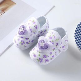 First Walkers Born Baby Shoes Girl Bow Decorated Floral Cloth Soft Sole Crib Toddler Shoe Causal