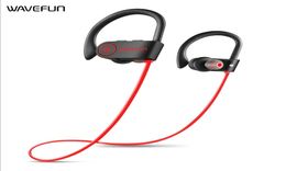 New Arrival Wavefun bluetooth headphones IPX7 waterproof wireless headphone sports bass bluetooth earphone with mic for phone iPho7504605