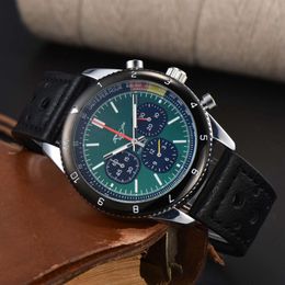Top Luxury Breiting Watch Mens Watch Chronograph 44mm Watches Quartz Breightling Watch Movement Montre De Luxe Premier Designer Watch Hot Sale Steel Strap 429
