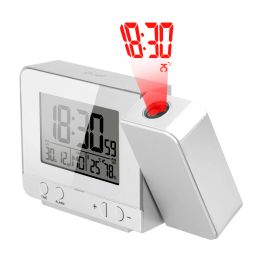 Clocks Desk Table Led Clock Projection Alarm Clock Home Decoration Digital Date Snooze Function Indoor Temperature Humidity
