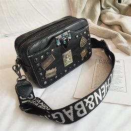 Bag Female Crossbody Bags For Women 2024 Leather Personality Handbag Designer Sling Sac A Main Ladies Hand Shoulder Messenger